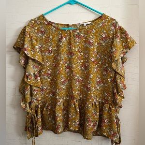 June & Hudson Babydoll Blouse Size XL